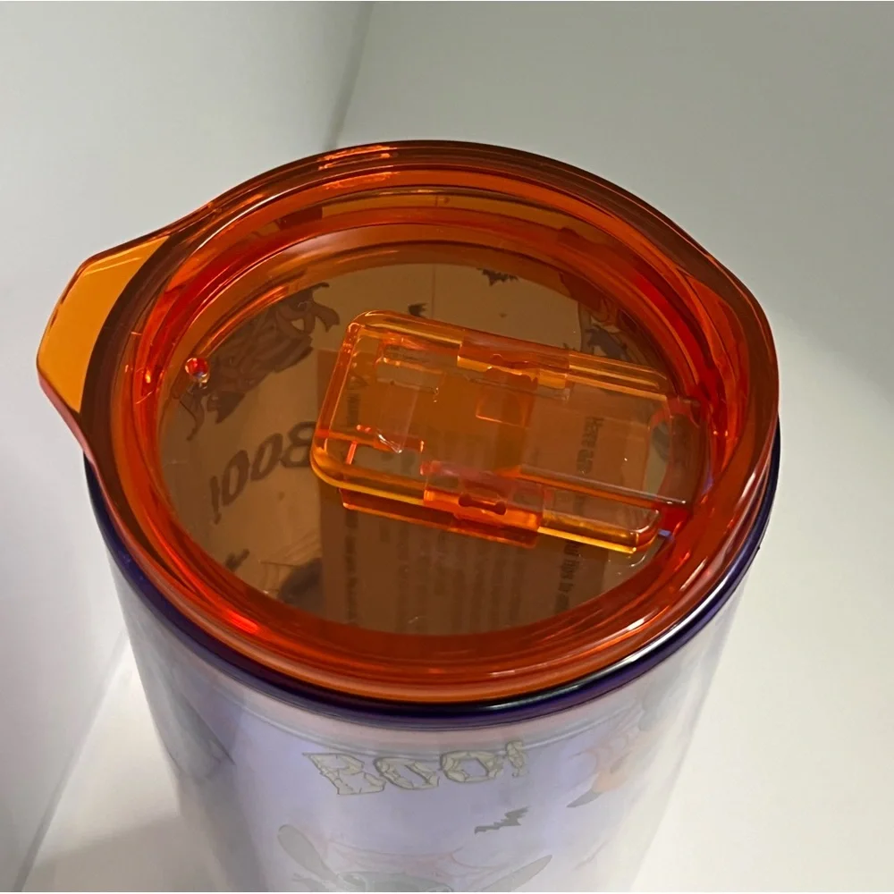 Disney Stitch Halloween Plastic Travel Tumbler Pumpkin Mummy